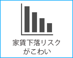 家賃下落リスクがこわい